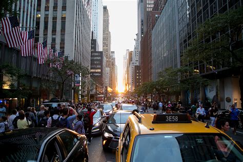 Views From Manhattanhenge New York Citys Coolest Sunset Of The Year