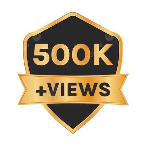 شفافة 500k وجهات النظر تصميم خلفية الاحتفال خمسة آراء لكح 500 ألف