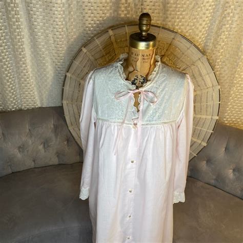 Sears Vintage Pink Nightgown Robe Set Sears 1960s E Gem