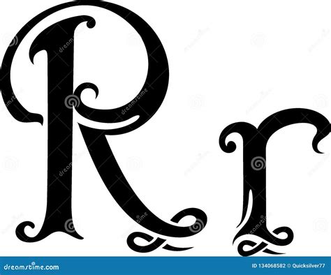 Monogram Letter R Stock Vector Illustration Of Nice 134068582