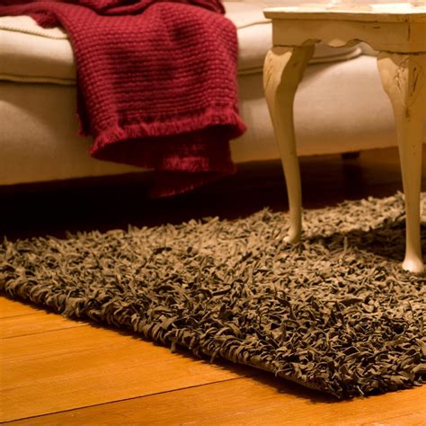 Suede Shag Rug Brown 200x300cm Skusue4bl The Real Rug Company