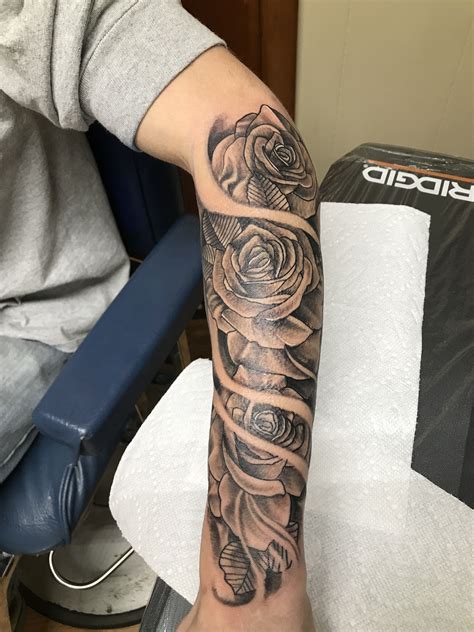Rose Arm Tattoos For Guys: A Comprehensive Guide