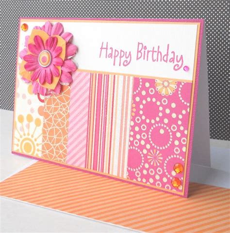 Birthday Card With Matching Embellished Envelope Sherbet Bloom