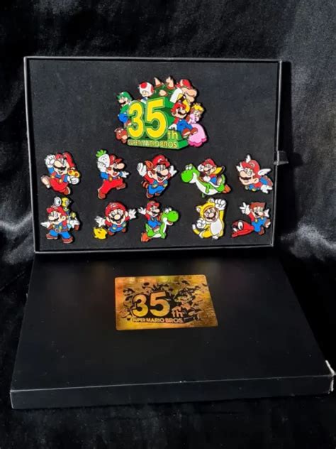 Super Mario Bros 35th Anniversary Pin Set 12 Complete 2020 Exclusive
