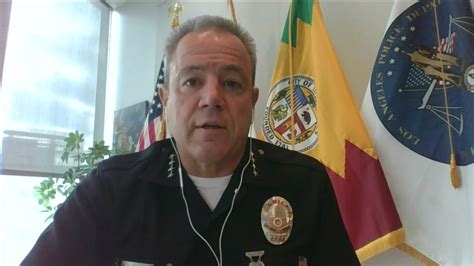 Lapd Chief Michel Moore On Dtla Election Protest New Department