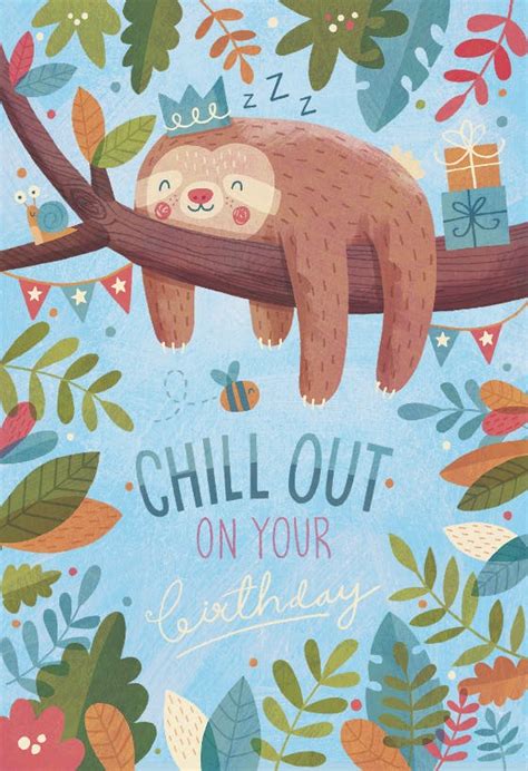 Chill Out Birthday Birthday Card Greetings Island