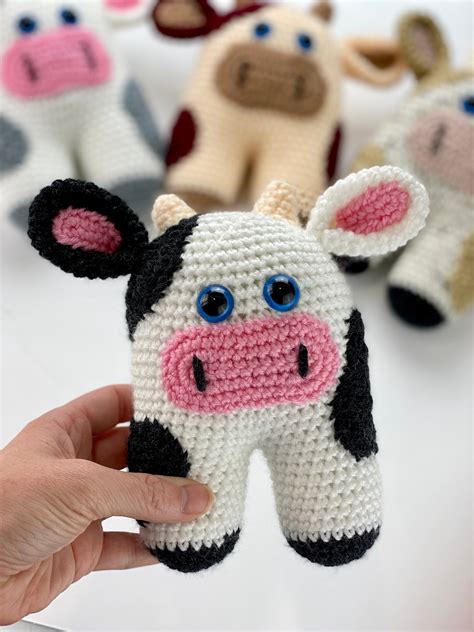 Cute Crochet Cow Amigurumi Pattern - Make Your Own Adorable Cow Toy