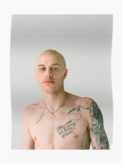 Well pete holmes did a bit about it in his hour too. 'pete davidson for gq' Poster by mayashendy in 2021 | Pete ...