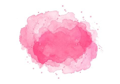 Diseño acuarela abstracta rosa splash Vector Gratis