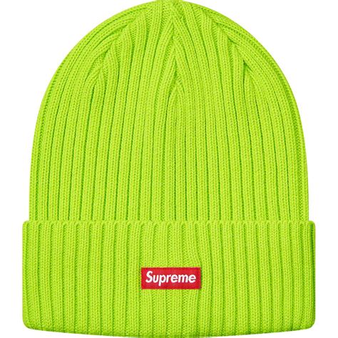 Supreme In Hand Supreme Overdyed Beanie Acid Lime Ss19 Grailed