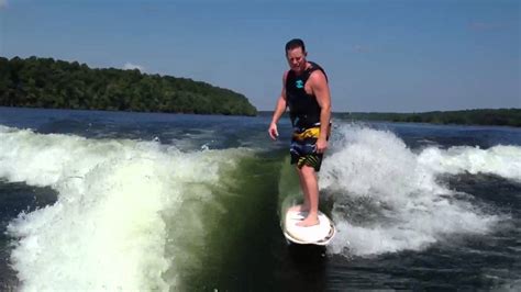 stuart surfing at lake greeson youtube