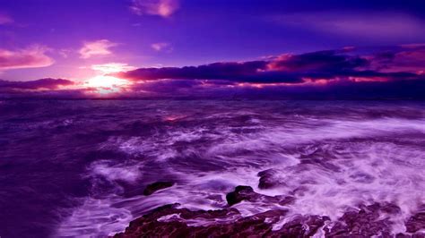 Free Download Fotos Purple Sunset On The Beach 9615 Hd Wallpapers