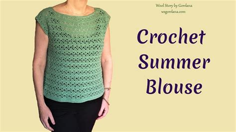 Diy Tutorial How To Crochet Summer Blouse Heklana Bluza Youtube