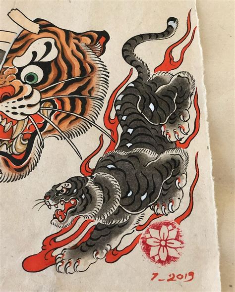 Traditional Japanese Tiger Tattoo Flash Best Tattoo Ideas