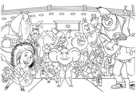 Sign documents and request electronic signatures. Sing Movie coloring pages to download and print for free