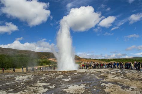 Geysir Famous Hot Spring In Iceland Null Hot Springs Places To