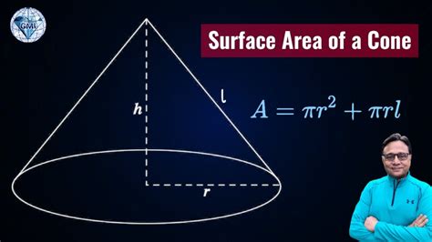 Curved Surface Area Of Cone Formula And Applications Measurements Youtube