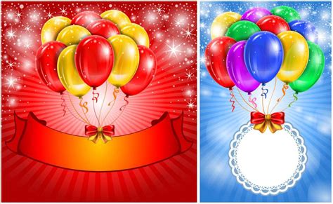 Birthday Invitation Template Balloons Cards Design Templates