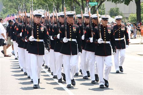 National Memorial Day Parade Us Marines Honor Guard Mon Flickr