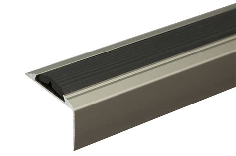 Anodised Aluminium Rubber Stair Edge Nosing Trim 1200mm X 46mm X 30mm A38 £1299 Picclick Uk