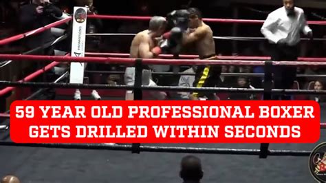 58 Year Old Professional Boxer Gets Brutally Knocked Out Within Seconds