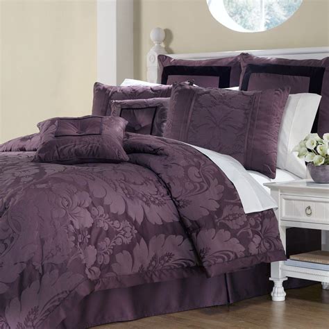 Lorenzo Damask 8 Pc Comforter Bed Set King Size Comforter Sets Queen