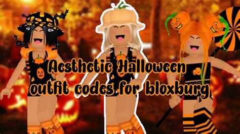 Aesthetic Halloween Outfit Codes For Bloxburg Youtube