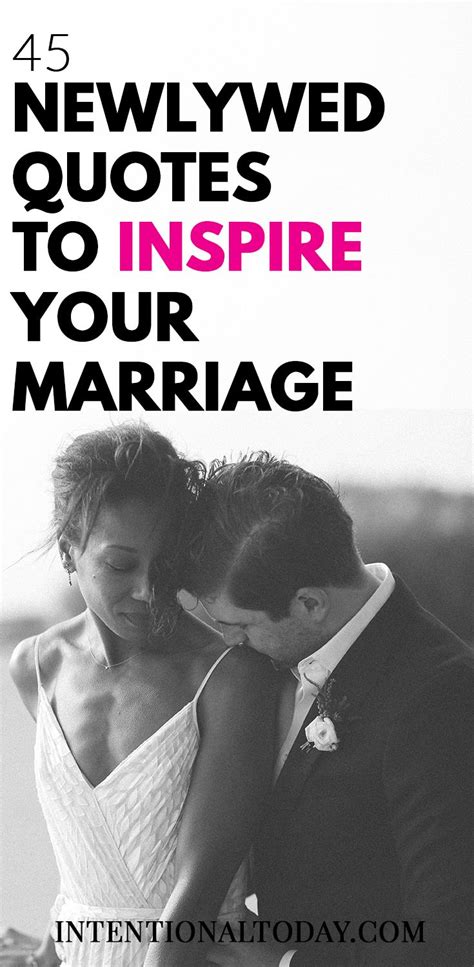 Dear newlywed wife, somebody out there is determined to shape your view of intimacy and marriage. 45 Newlywed Quotes and Sayings to Inspire Your New Marriage | Newlywed quotes, Positive marriage ...