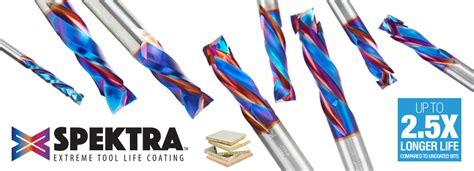 Solid Carbide Spektra™ Extreme Tool Life Coated Compression Spiral Cnc