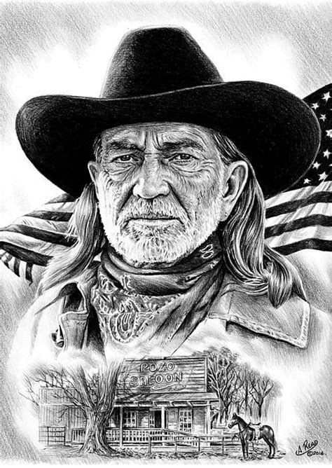 Beautifully Done Willie Nelson By Andrew Read Cowboy Art