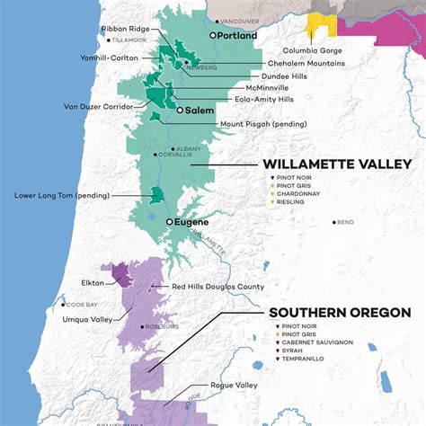 Oregon Wine Map Digital Download Pdf Wine Folly