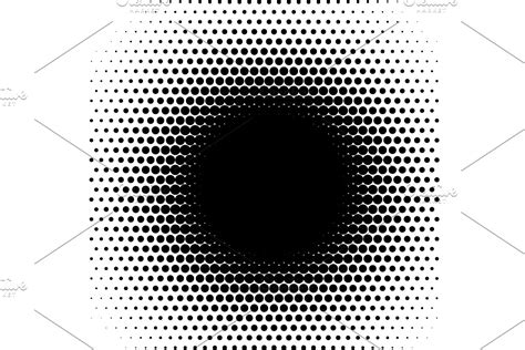 Circle Fade Halftone Dots Pattern Pre Designed Vector Graphics