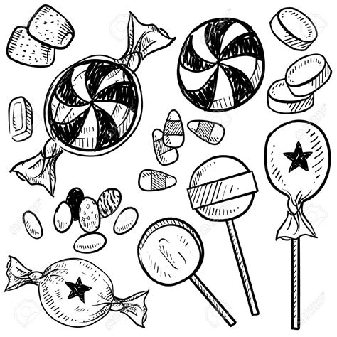 Candy Clipart Black And White 52 Cliparts