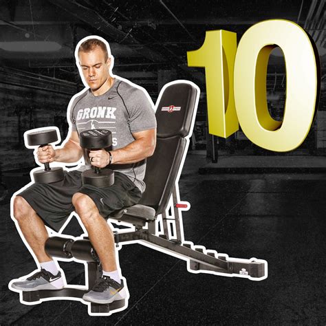 top 10 exercises you can do with just a bench home or gym gronk fitness products