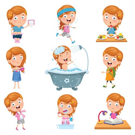 Morning Routine Illustrations Royalty Free Vector Graphics And Clip Art