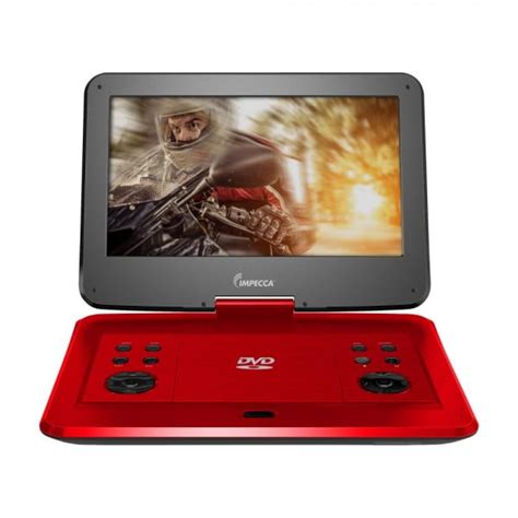 Impecca Dvp 1330r 13in Portable Dvd Player Red