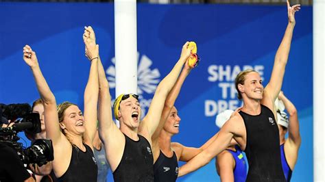 Australian Women Break 4x100 Freestyle Relay Swimming World Record At