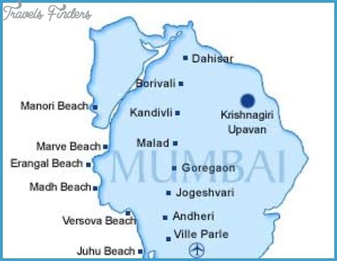 Mumbai Map Tourist Attractions Travelsfinderscom