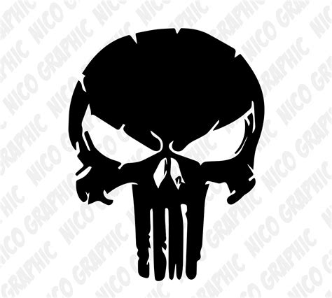 Punisher Logos Svg Pack 4 Logos Cut Files Clipart Svg Png Pdf Dxf Eps