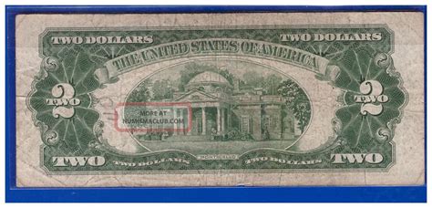 1928g 2 Dollar Bill Old Us Note Legal Tender Paper Money Currency Red