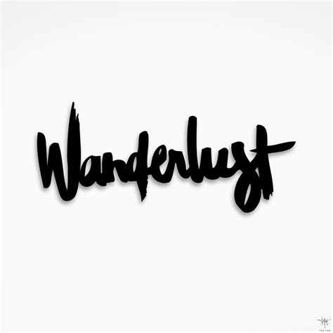 Wanderlust Design Wall Sign by Tes-Ted for Hu2 Design