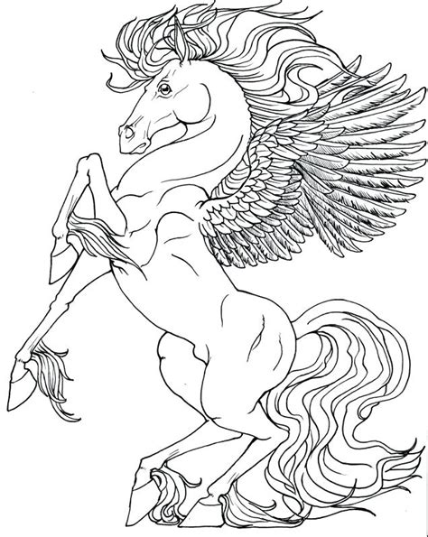 Unicorn With Wings Coloring Pages at GetColorings.com | Free printable