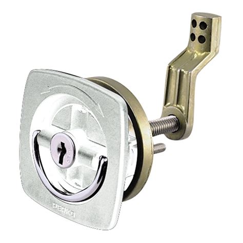 Perko 0931dp1wht Flush Mount Locking Latch With Offset Cam Bar And