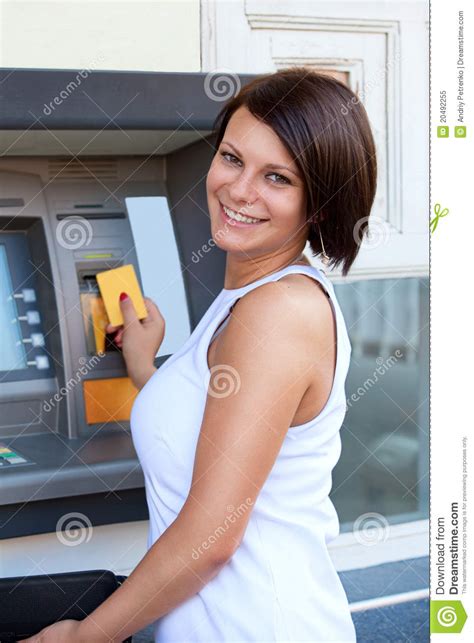 Apr 13, 2020 · 4 ways to transfer money from credit card to bank account. Woman Withdrawing Money From Credit Card At ATM Stock Image - Image of businesswoman, female ...