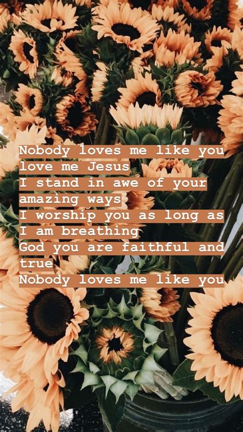 Your mind will always believe everything you tell it. Nobody loves me like you love me Jesus - Chris Tomlin | Love me quotes, Jesus songs, Nobody loves me