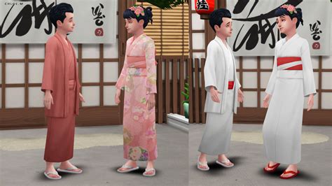Sims 4 Cc Finds Chloem Sims4 Chloem Ea Kimono Recolor Kimono