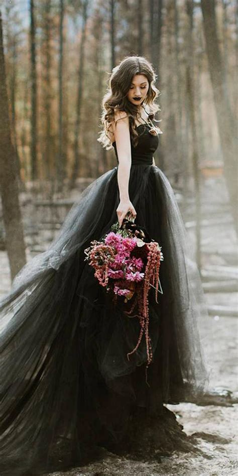 33 Beautiful Black Wedding Dresses That Will Strike Your Fancy Wedding Dresses Guide