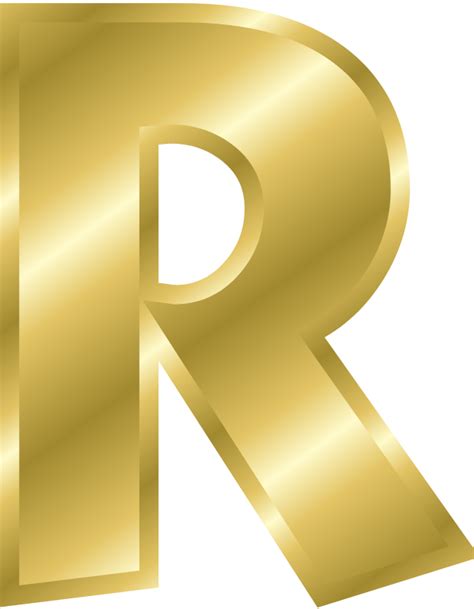 Free Clipart Effect Letters Alphabet Gold Symbol Chrisdesign