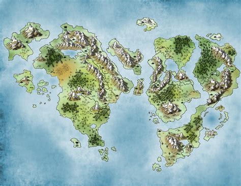 Art World Map For Campaign DnD Fantasy Map Fantasy World Map Fantasy Map Maker
