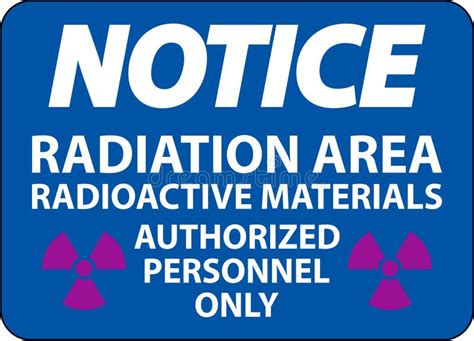 Radiation Notice Sign Caution Radiation Area Radioactive Materials